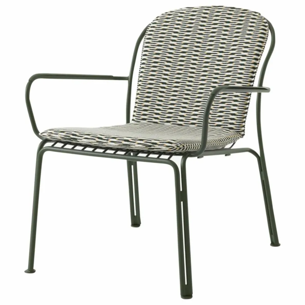 Chaise lounge avec accoudoirs Thorvald SC101, Space Copenhagen | Vert foncé