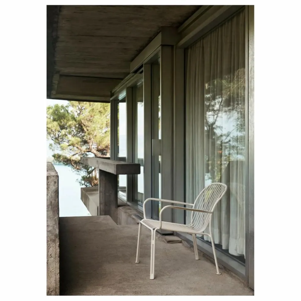 Chaise lounge avec accoudoirs Thorvald SC101, Space Copenhagen | Ivoire