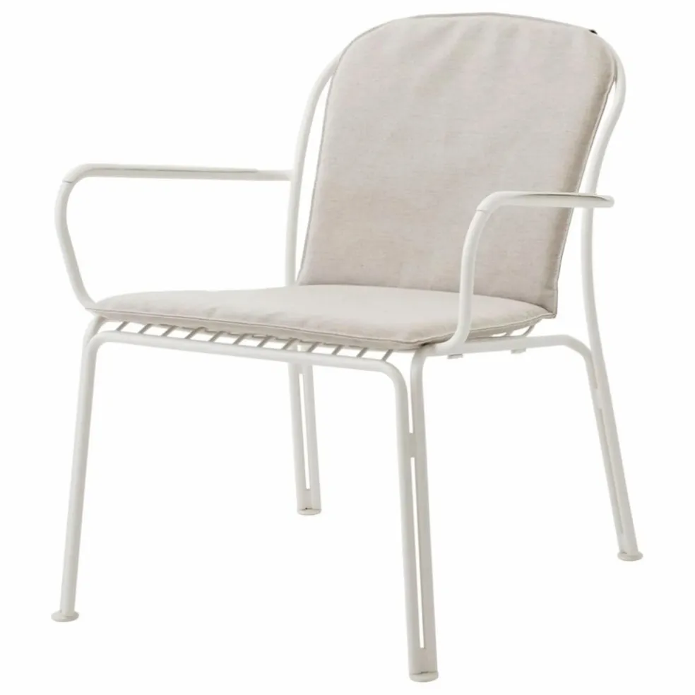 Chaise lounge avec accoudoirs Thorvald SC101, Space Copenhagen | Ivoire
