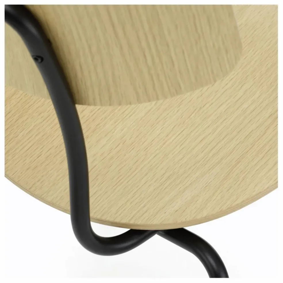 Chaise Moca - piètement noir - Jasper Morrison | Chêne