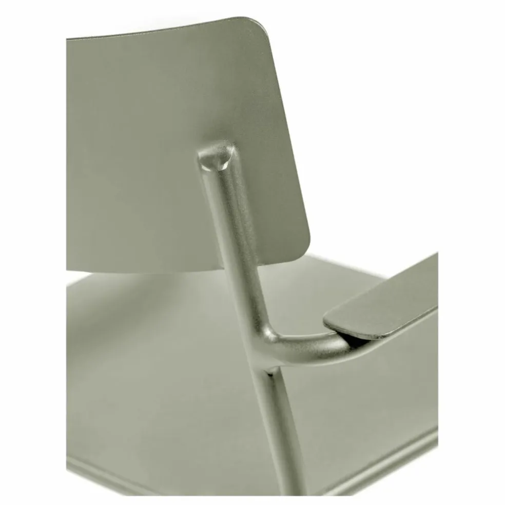 Chaise outdoor August avec accoudoirs | Eucalyptus