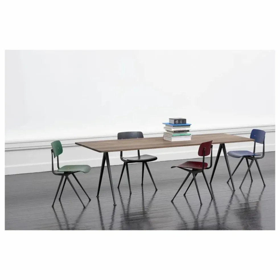 Chaise Result en chêne teinté - Réedition Friso Kramer & Wim Rietveld | Noir