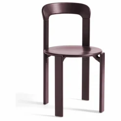 Chaise Rey en bois laqué - Bruno Rey | Aubergine