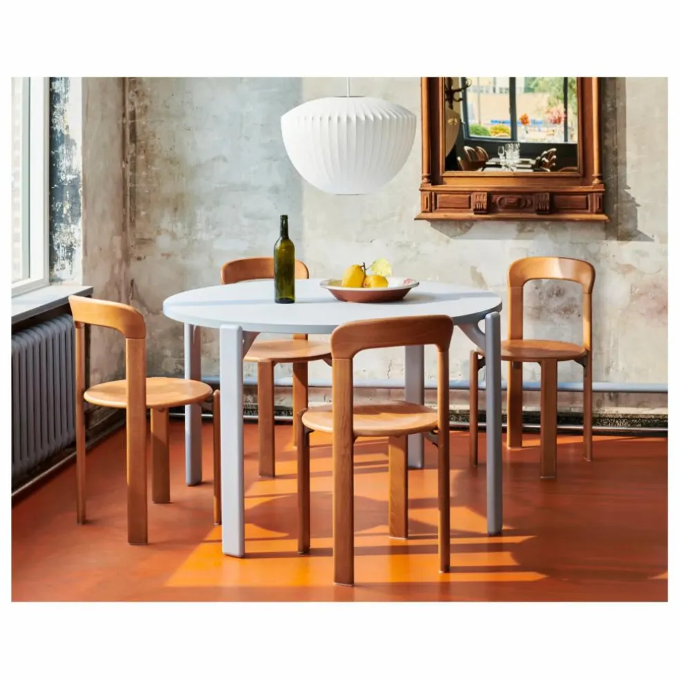 Chaise Rey en bois laqué - Bruno Rey | Orange