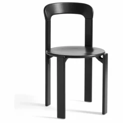 Chaise Rey en bois laqué - Bruno Rey | Noir