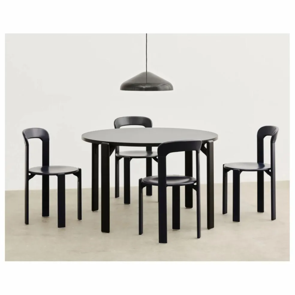 Chaise Rey en bois laqué - Bruno Rey | Noir