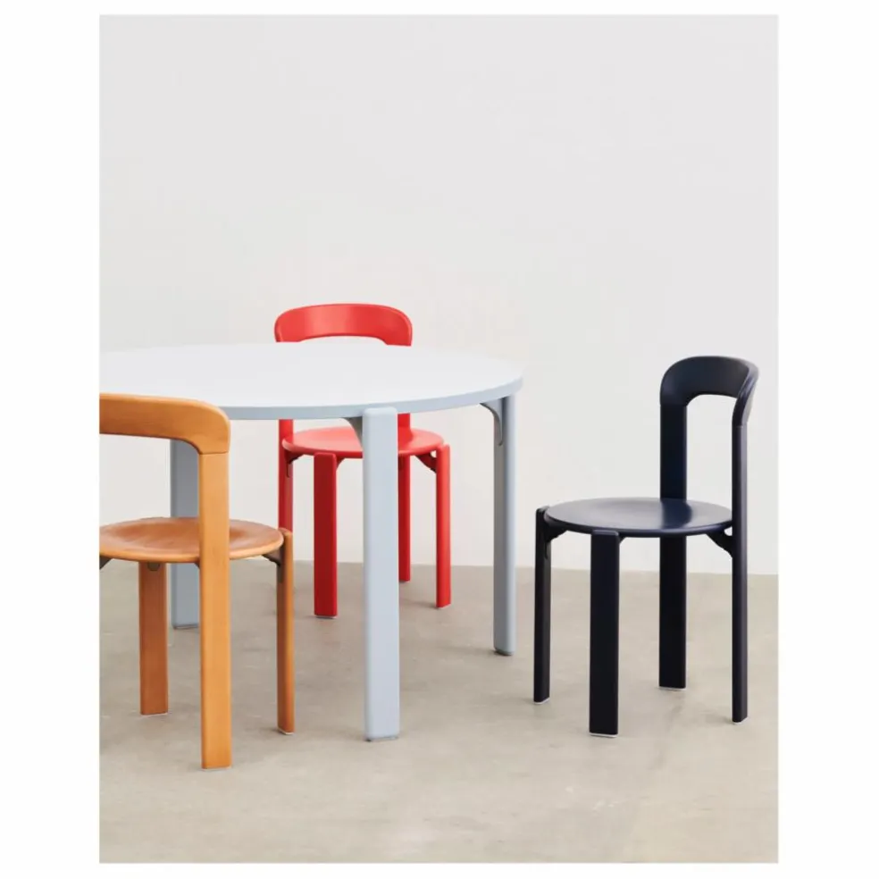 Chaise Rey en bois laqué - Bruno Rey | Noir