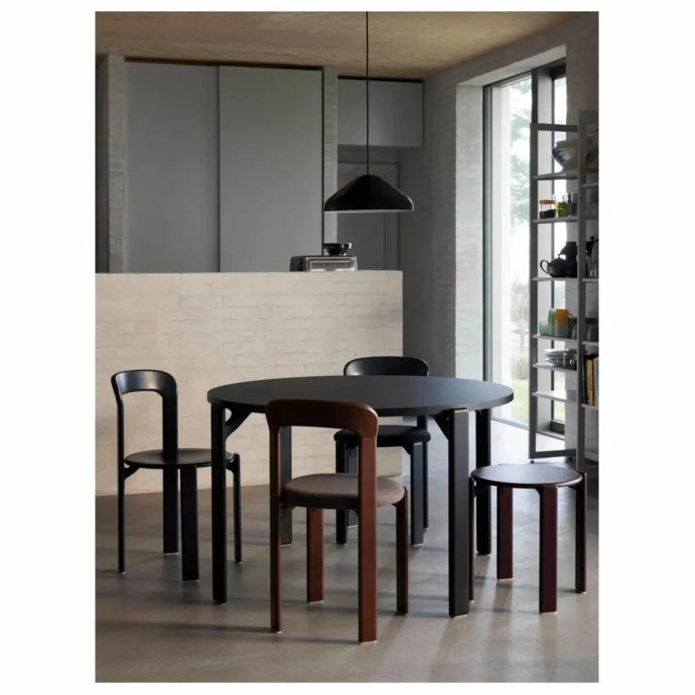 Chaise Rey en bois laqué - Bruno Rey | Marron