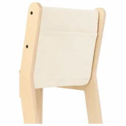 Chaise Sillita en bouleau déhoussable | Ecru