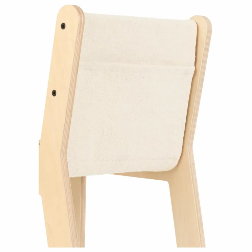 Chaise Sillita en bouleau déhoussable | Ecru