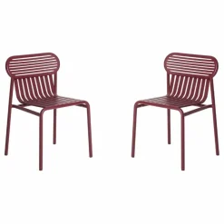 Chaise Week-end - Lot de 2 | Bordeaux