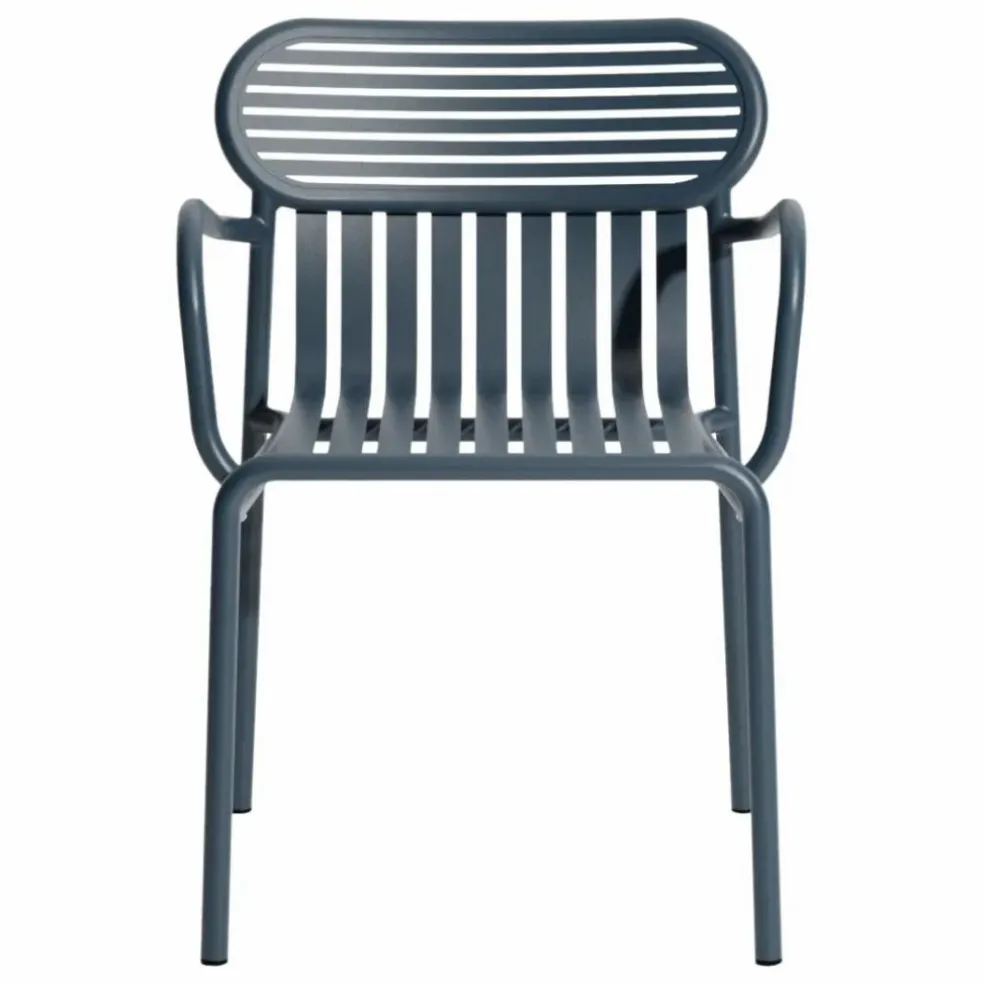 Chaise Week-end avec accoudoirs - Set de 2 | Bleu gris