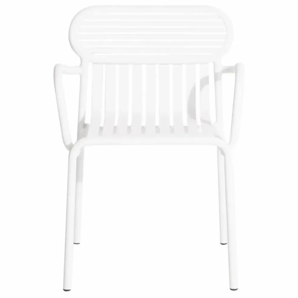 Chaise Week-end avec accoudoirs - Set de 2 | Blanc