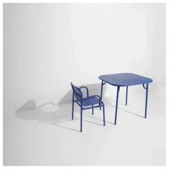 Chaise Week-end avec accoudoirs - Set de 2 | Bleu
