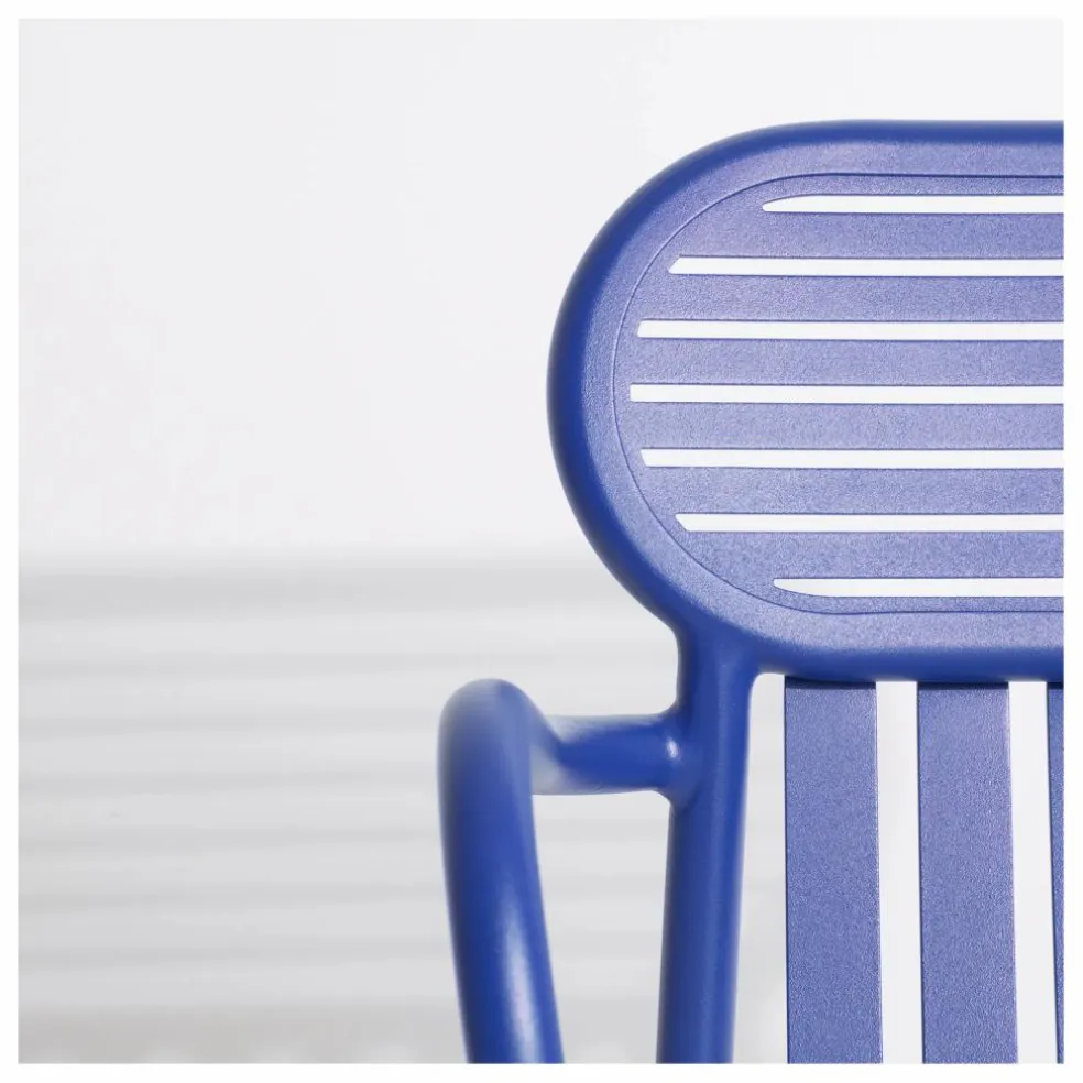 Chaise Week-end avec accoudoirs - Set de 2 | Bleu
