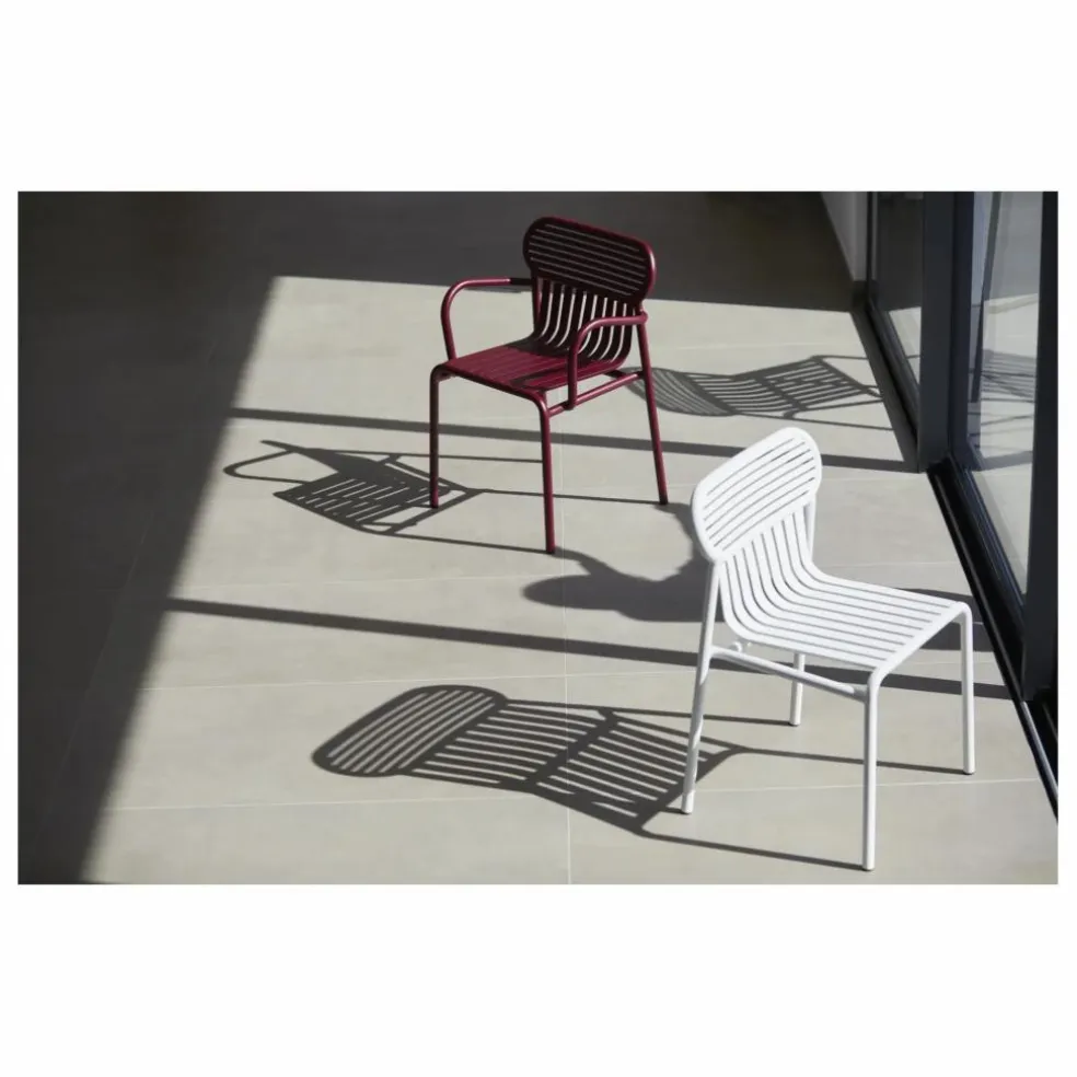 Chaise Week-end avec accoudoirs - Set de 2 | Bordeaux