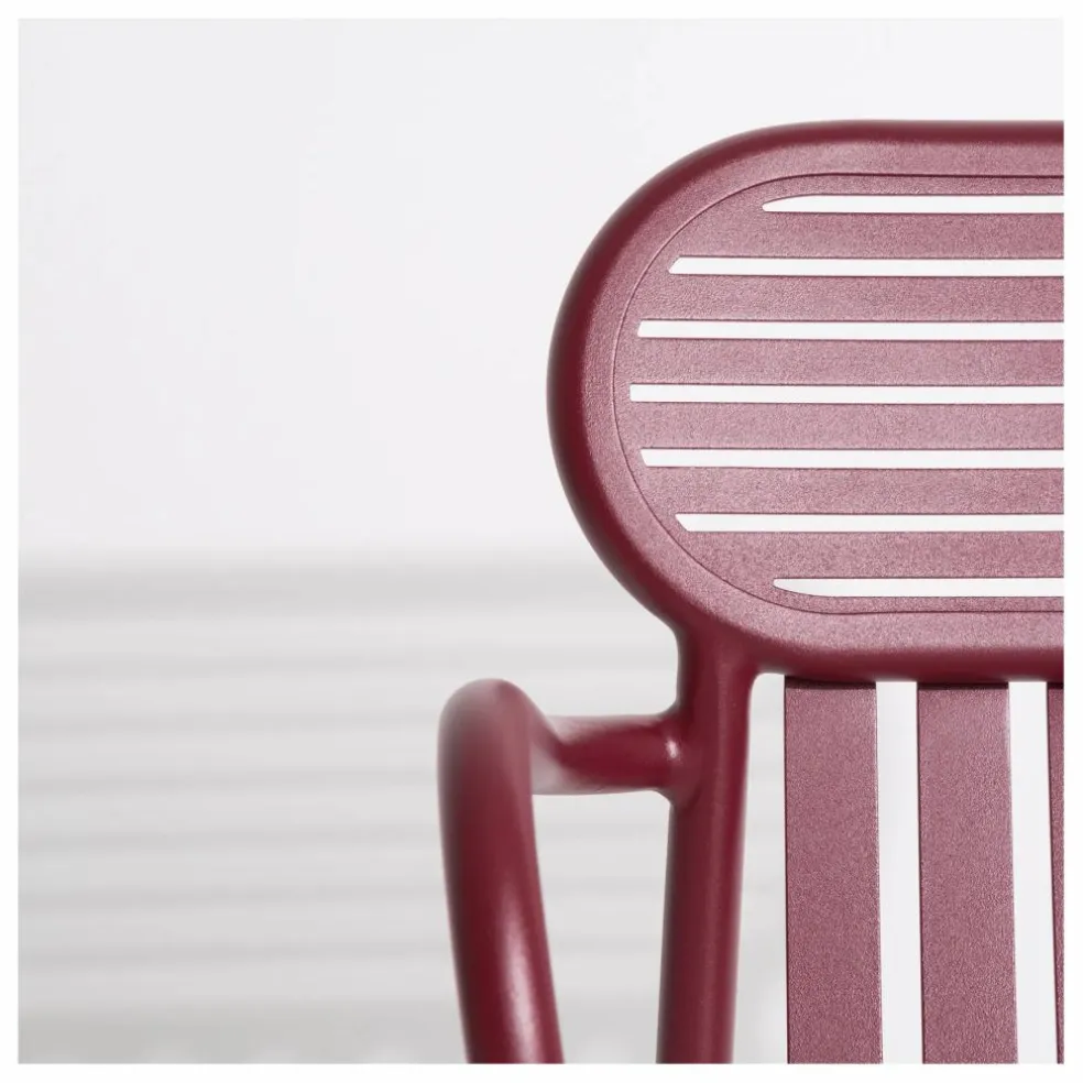 Chaise Week-end avec accoudoirs - Set de 2 | Bordeaux