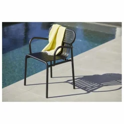 Chaise Week-end avec accoudoirs - Set de 2 | Noir