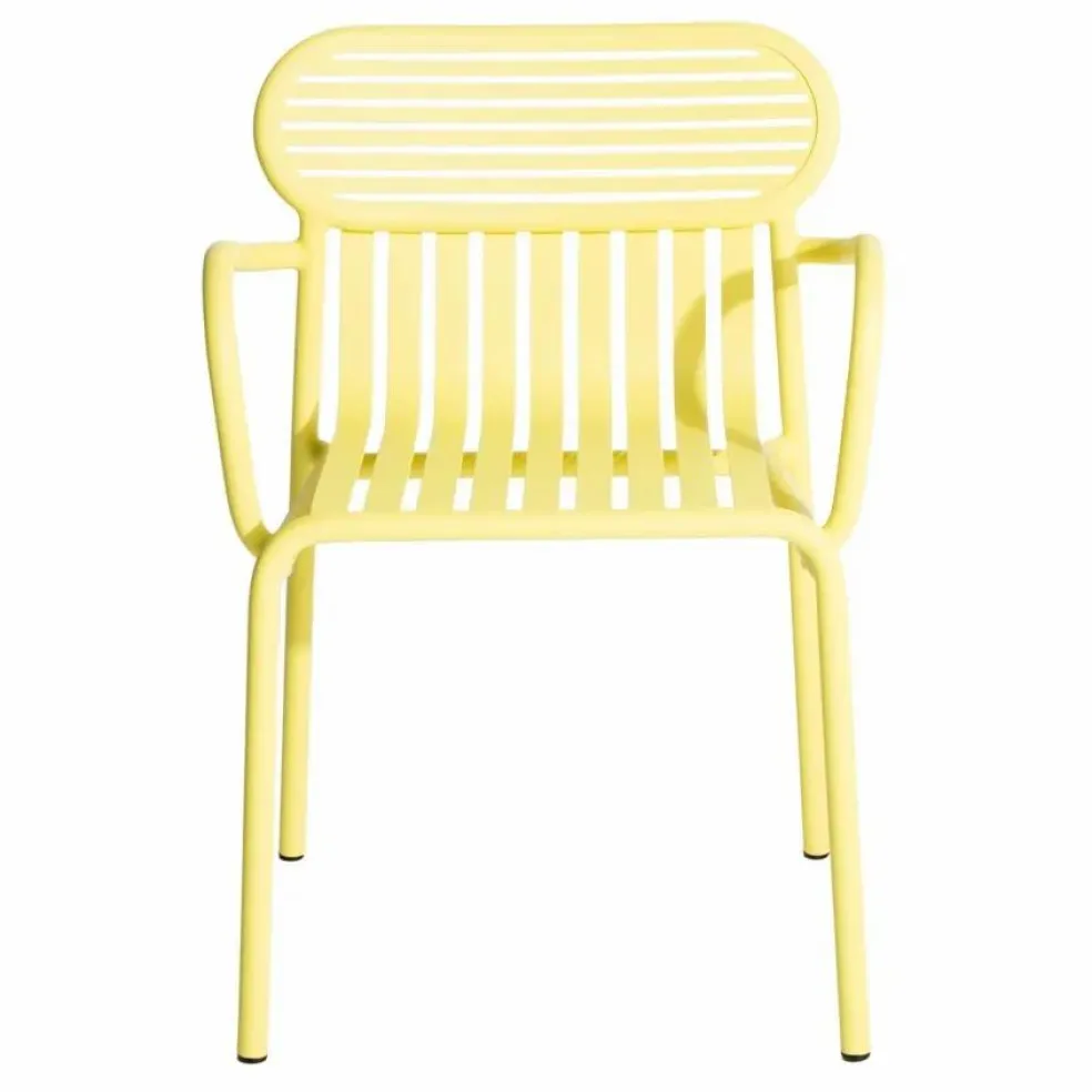 Chaise Week-end avec accoudoirs - Set de 2 | Jaune