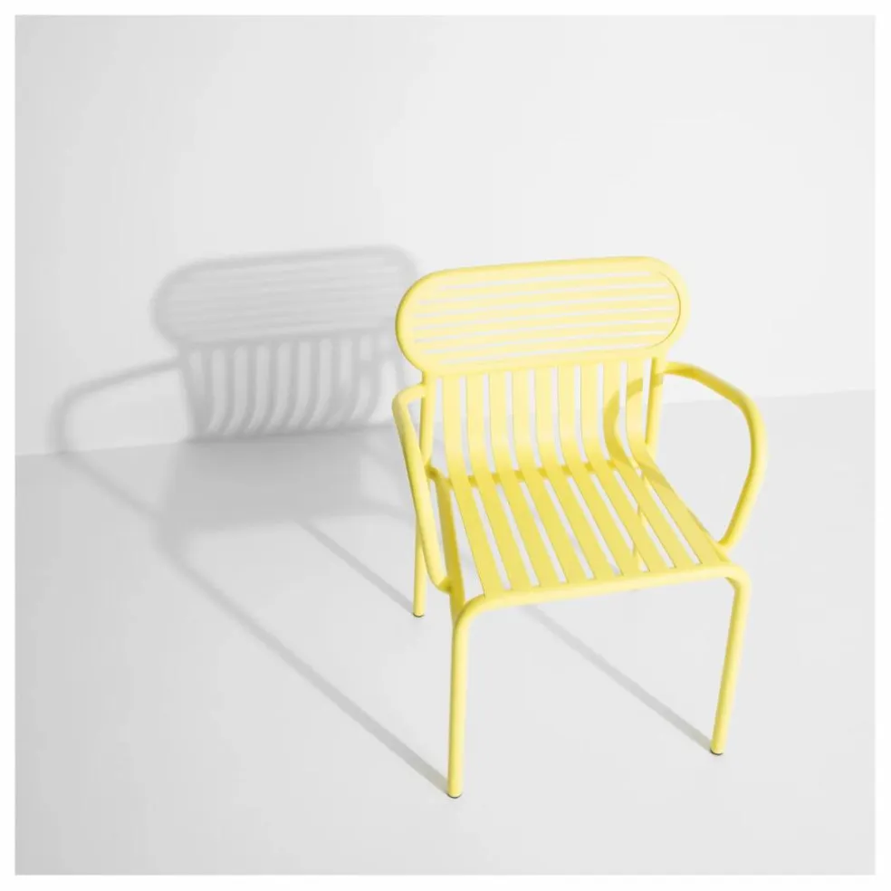 Chaise Week-end avec accoudoirs - Set de 2 | Jaune