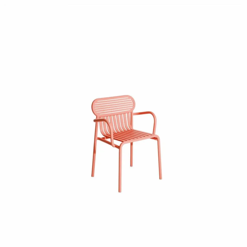 Chaise Week-end avec accoudoirs - Set de 2 | Corail