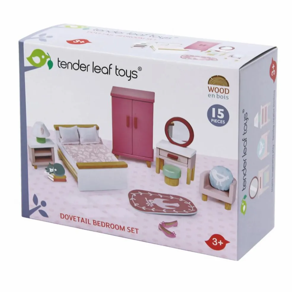 Chambre à coucher pour maison de poupées