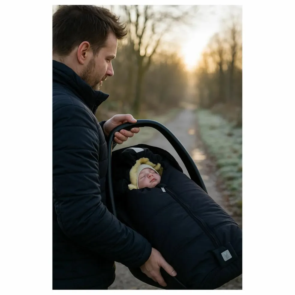 Chancelière universelle pour siège bébé Naadja | Noir