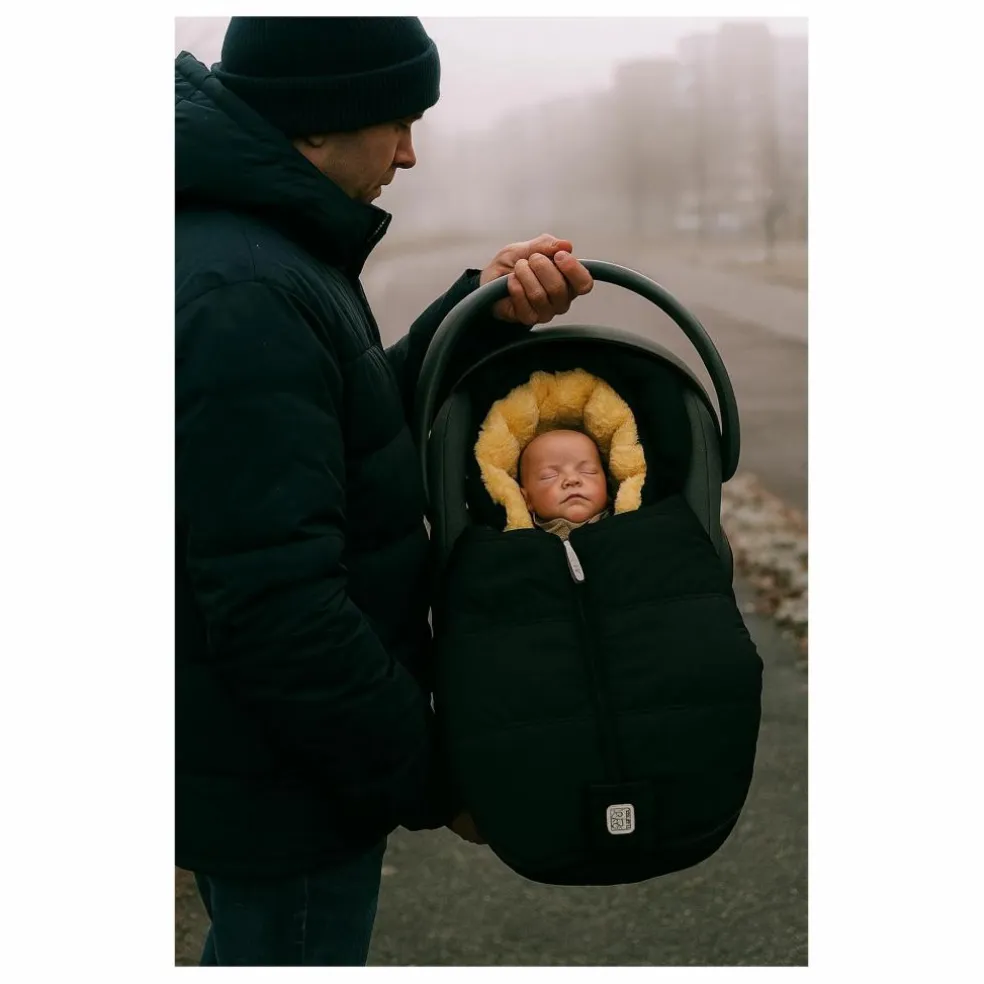 Chancelière universelle pour siège bébé Naadja | Noir