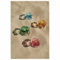 Chandelier en verre Stella | Rose