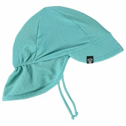 Chapeau Anti-UV Côtelé Fibres Recyclées | Turquoise