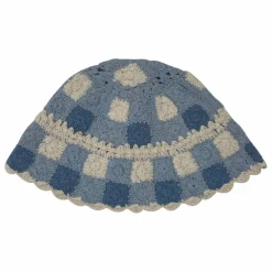 Chapeau Vichy Crochet | Bleu