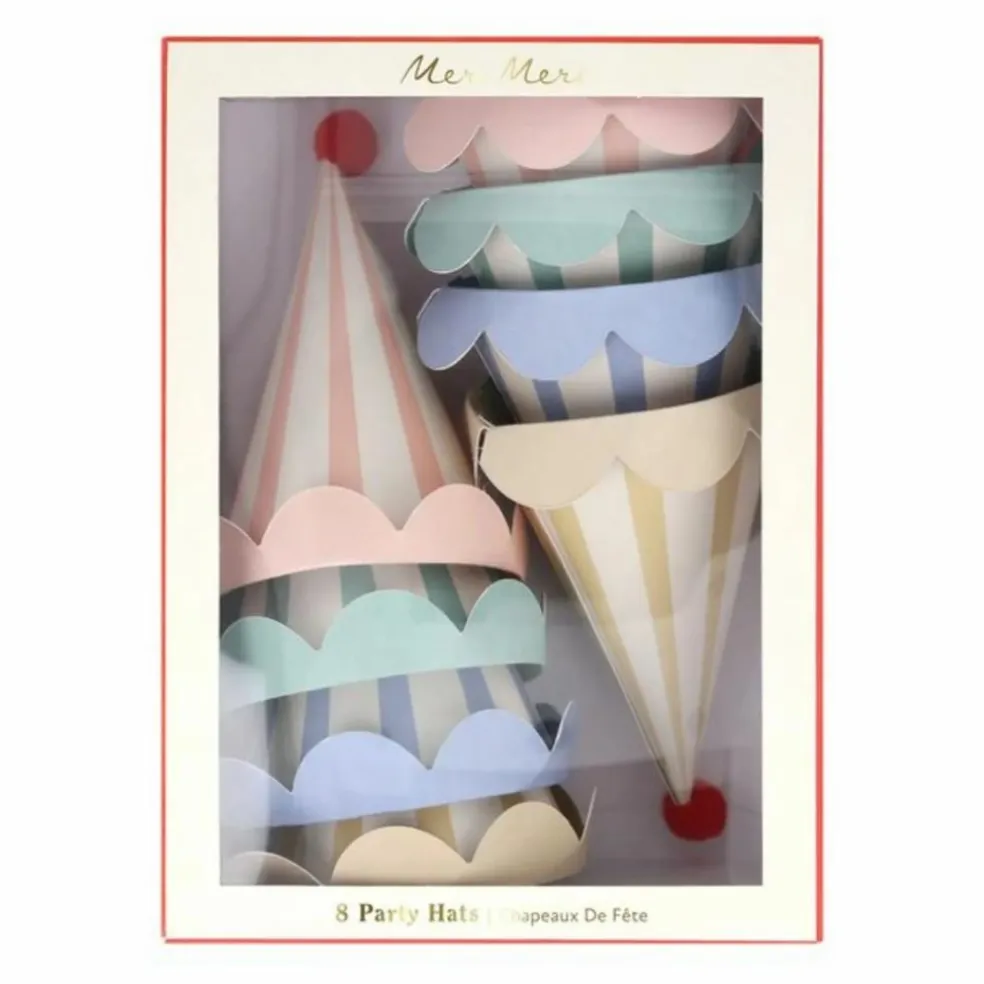 Chapeaux d'anniversaire Animal Friends - Set de 8