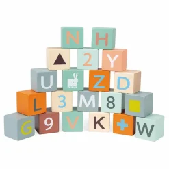 Chariot boulier et ses 20 cubes