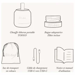Chauffe-biberon nomade Toogo | Sable