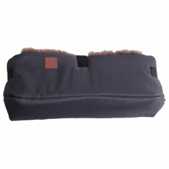 Chauffe-mains Muffy en peau d'agneau | Gris anthracite