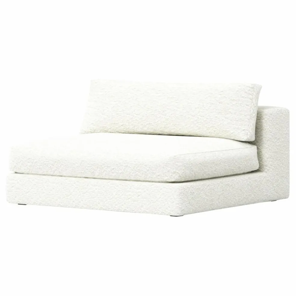Chauffeuse 2 places Bellechasse en bouclette - 120 cm | Off-White