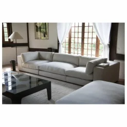 Chauffeuse 2 places Bellechasse en bouclette - 120 cm | Off-White
