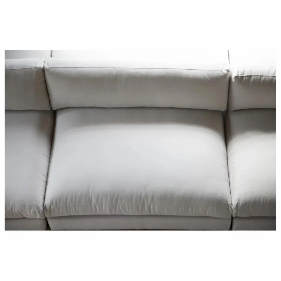 Chauffeuse 2 places Bellechasse en bouclette - 120 cm | Off-White