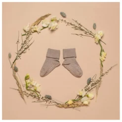 Chaussettes Antidérapantes en Bambou | Beige