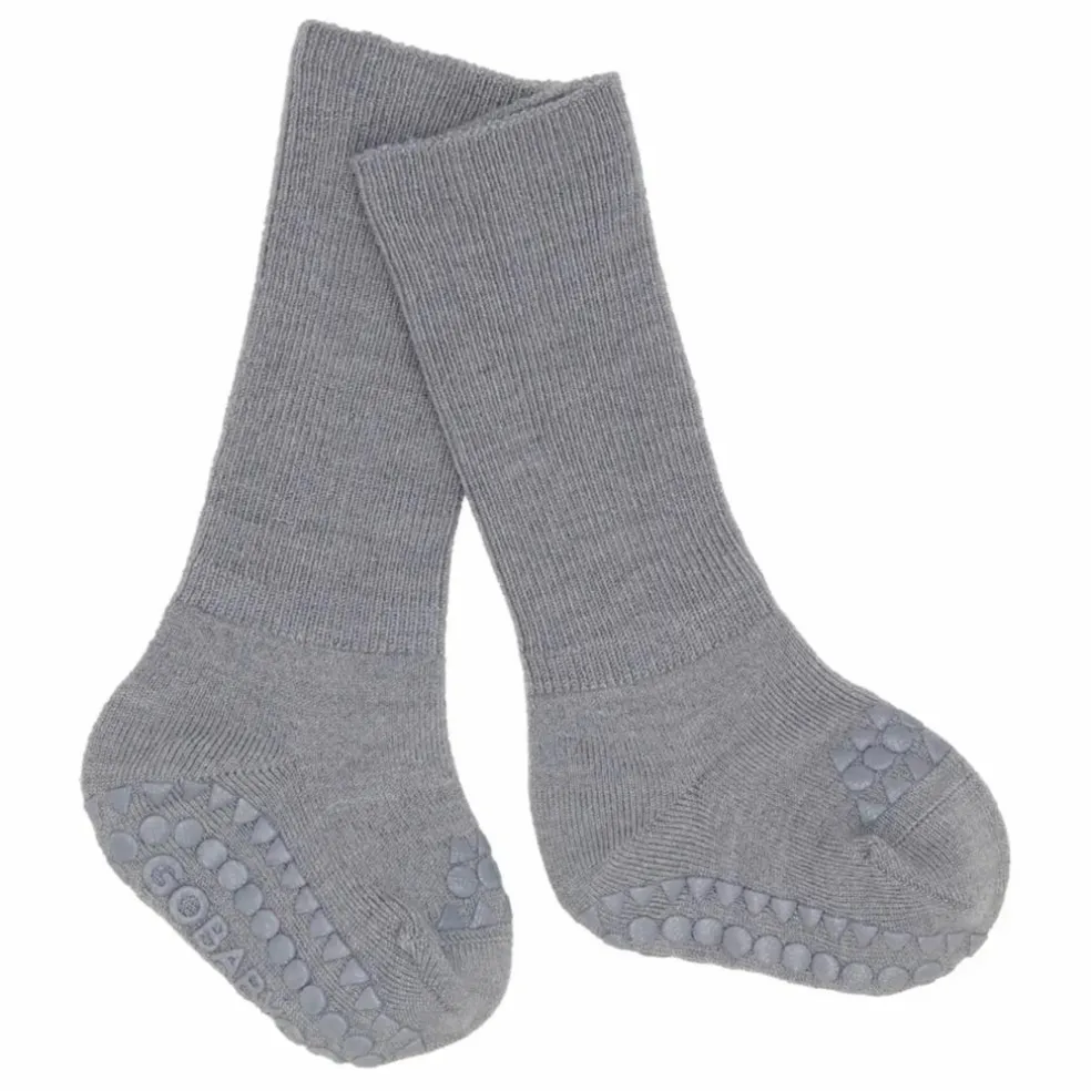 Chaussettes Antidérapantes Laine Mérinos | Gris