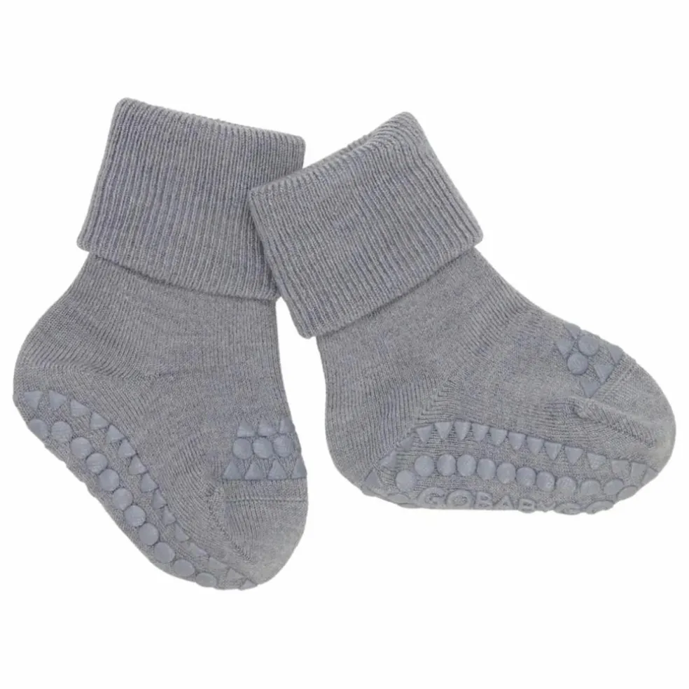 Chaussettes Antidérapantes Laine Mérinos | Gris