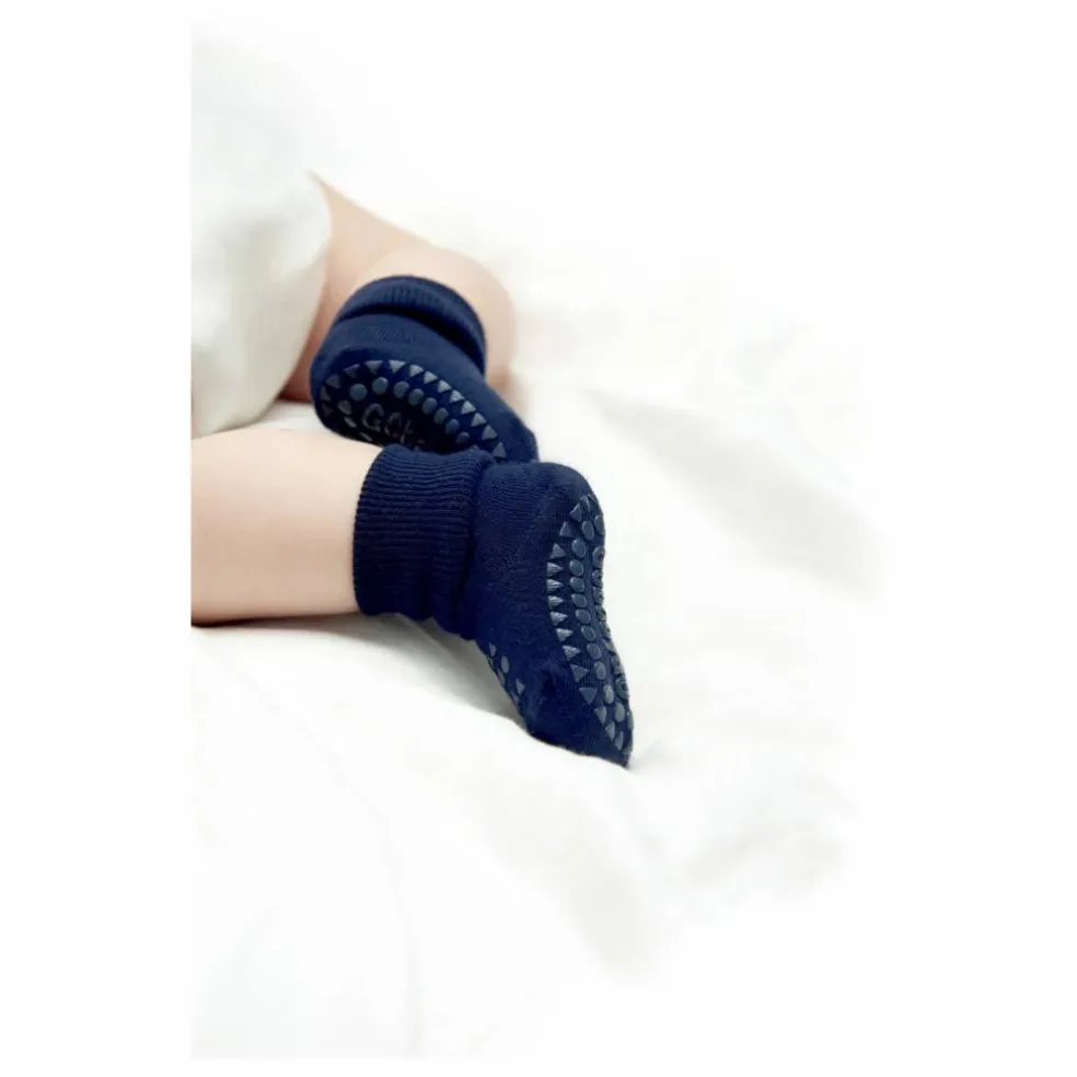 Chaussettes Anti-Dérapantes Bambou | Bleu marine