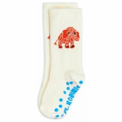 Chaussettes Anti-Dérapantes Mammouth Coton Bio | Ecru