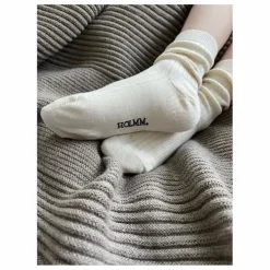 Chaussettes Cachemire Ajourées Max | Crème