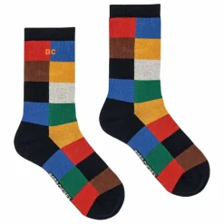 Chaussettes Carreaux Coton Bio | Noir