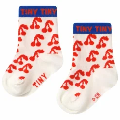 Chaussettes Cerises | Blanc
