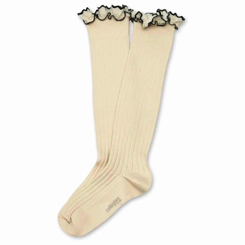 Chaussettes Constance | Blanc cassé