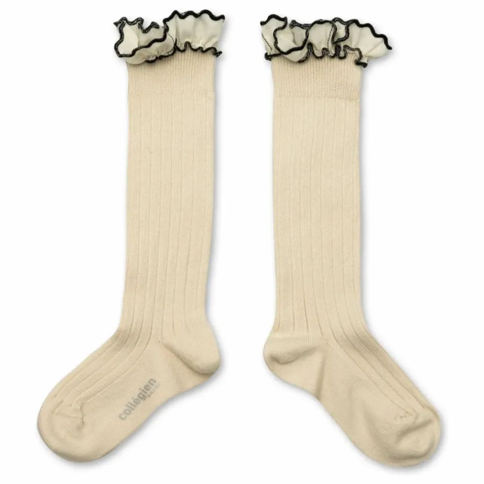 Chaussettes Constance | Blanc cassé