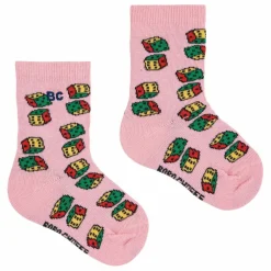 Chaussettes Dés Coton Bio | Rose