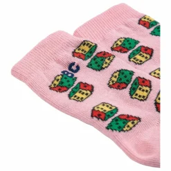 Chaussettes Dés Coton Bio | Rose